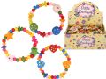 96x Petite Boutique Multicoloured Wooden Bead Bracelet In Counter Display Part No.G35232