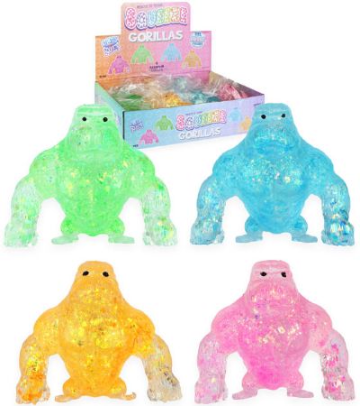 12x Gorilla Squeeze Toy With Sugar Filling