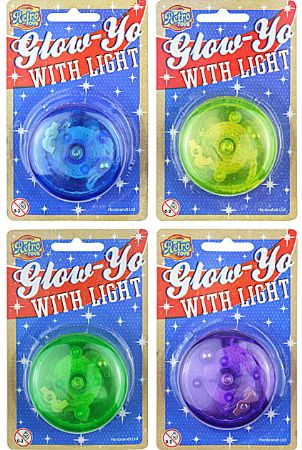 Retro Toy Glow-Yo Light Up Yoyo Return Top, Assorted Picked At Random