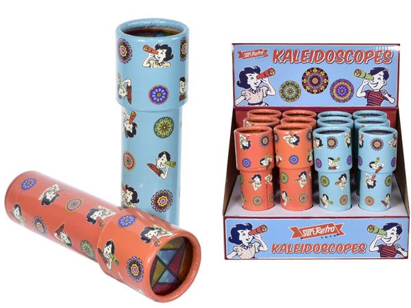 12x Retro Toys Kaleidoscopes