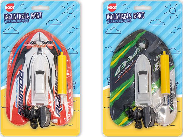 Inflatable Boat With Pump And Motor, Assorted Picked At Random